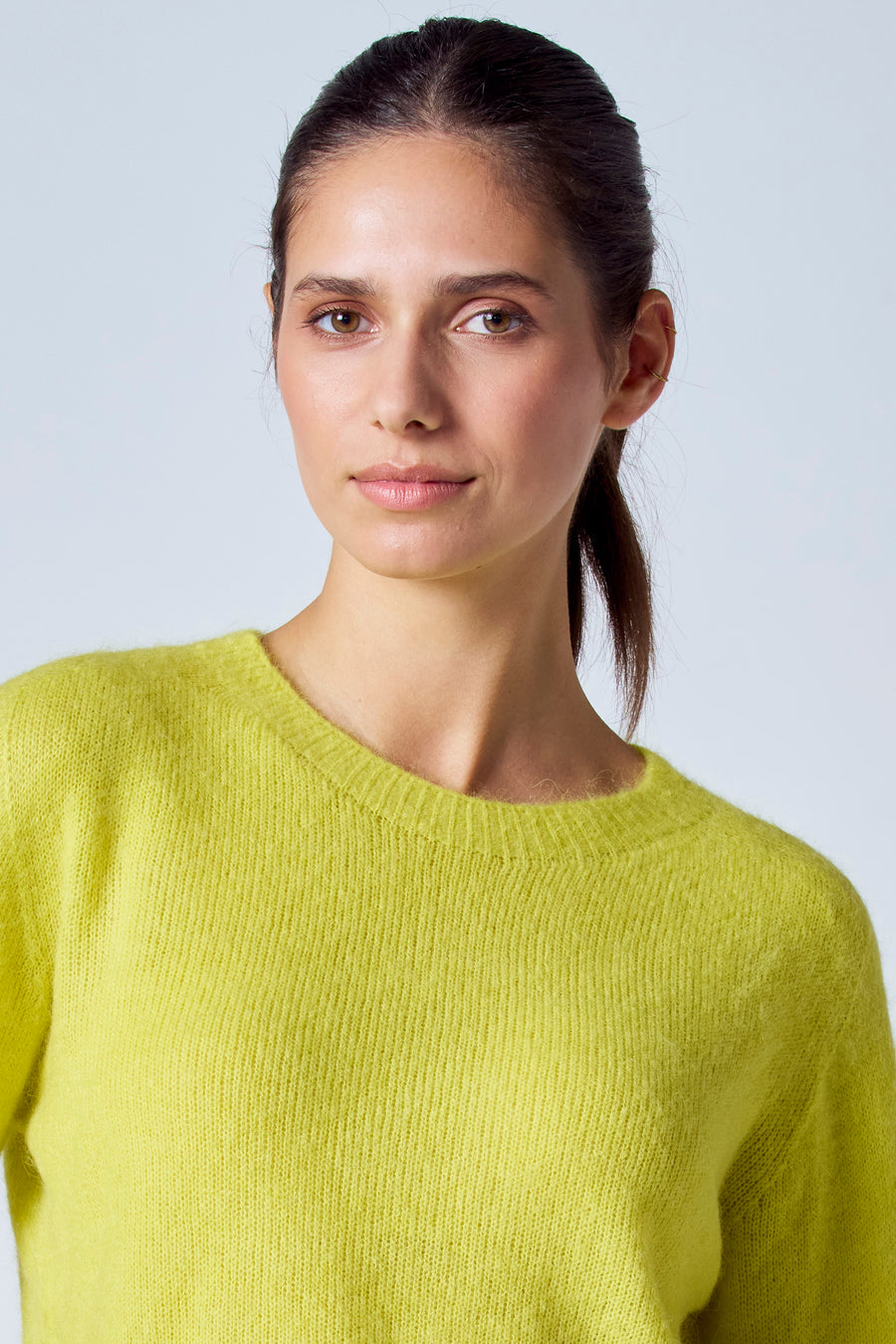 Pull met ronde hals - groen