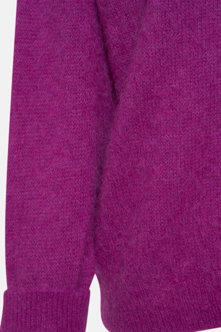 Pull col V Mauve - Clouds of Fashion