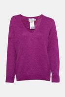 Pull col V Mauve - Clouds of Fashion