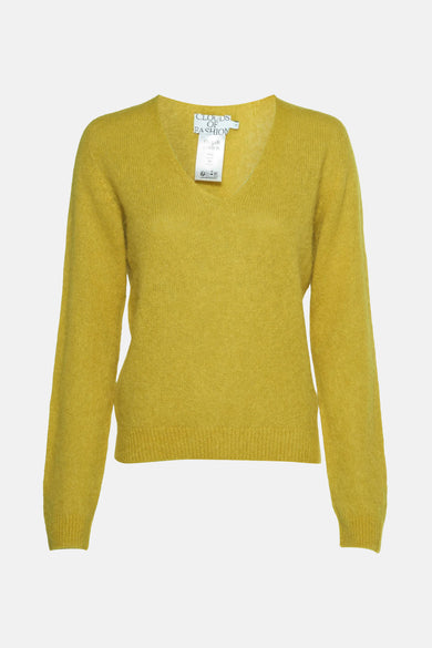 Trui met V-hals Groen - Clouds of Fashion