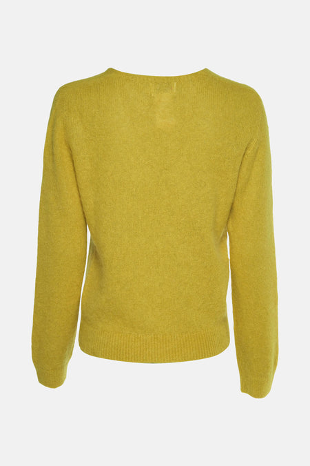 Trui met V-hals Groen - Clouds of Fashion