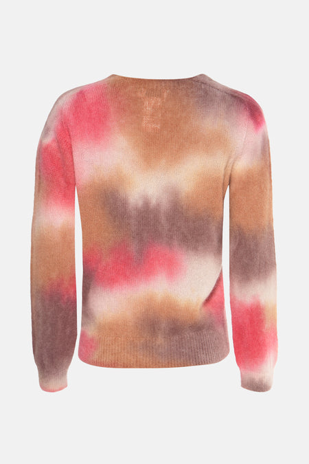 Pull à col en V - multicolore