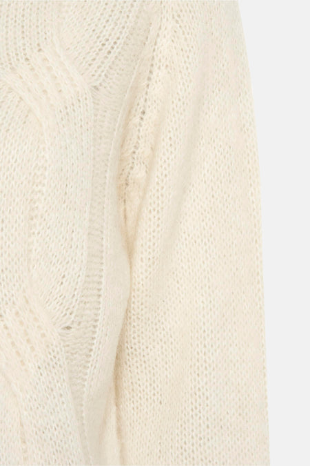 Pull col O Écru - Clouds of Fashion