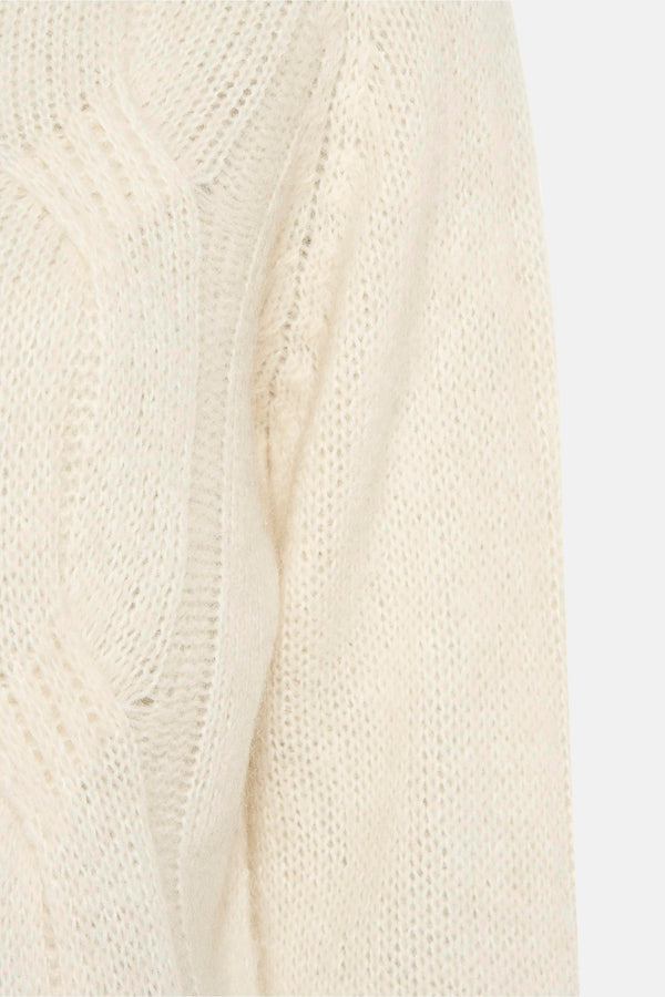 Pull col O Écru - Clouds of Fashion