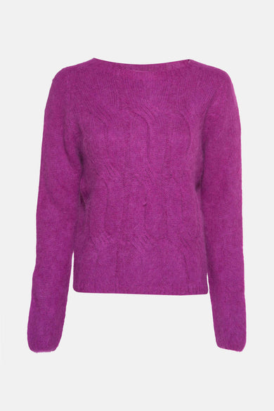 Trui met ronde hals Paars - Clouds of Fashion