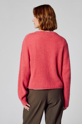 Pull à col rond - rose - Clouds of Fashion