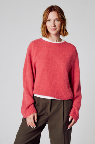 Pull à col rond - rose - Clouds of Fashion