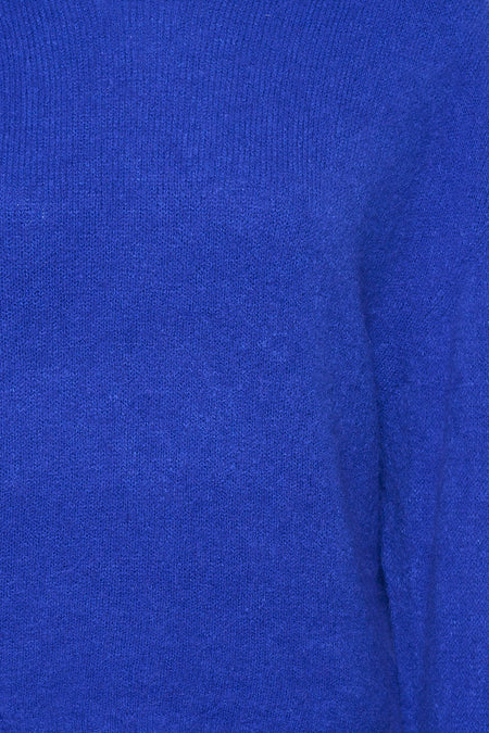Pull met ronde hals - blauw