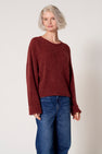Pull à col rond - Bordeaux