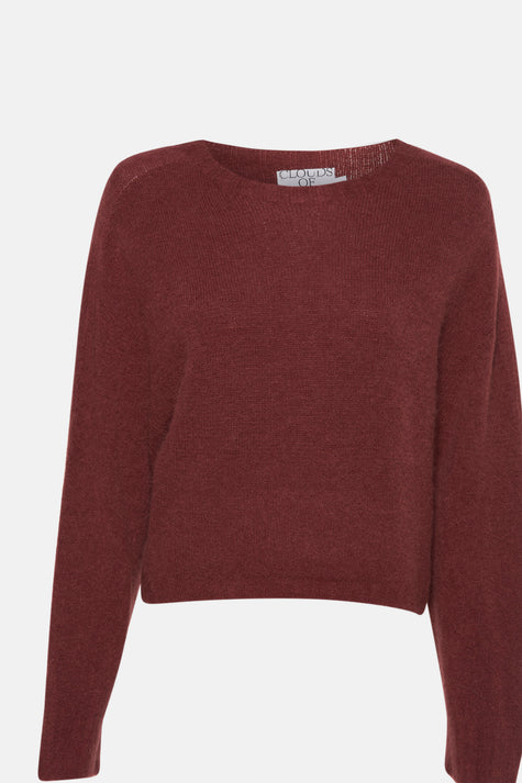 Pull à col rond - Bordeaux