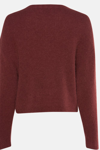 Pull à col rond - Bordeaux - Clouds of Fashion