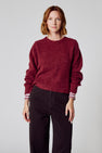 Pull met ronde hals - Bordeaux