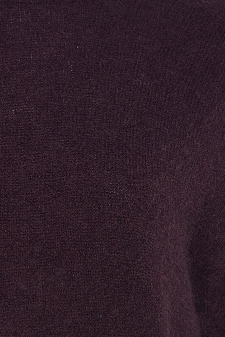 Pull met ronde hals - bruin