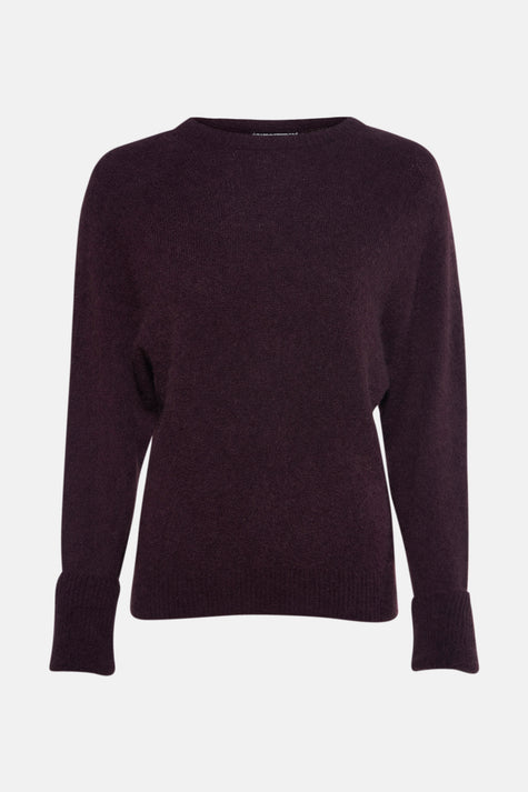 Pull met ronde hals - bruin