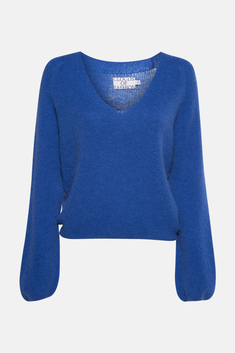 Pull col V Bleu - Clouds of Fashion