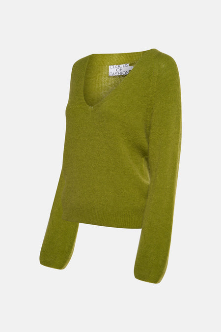 Pull col V Vert - Clouds of Fashion