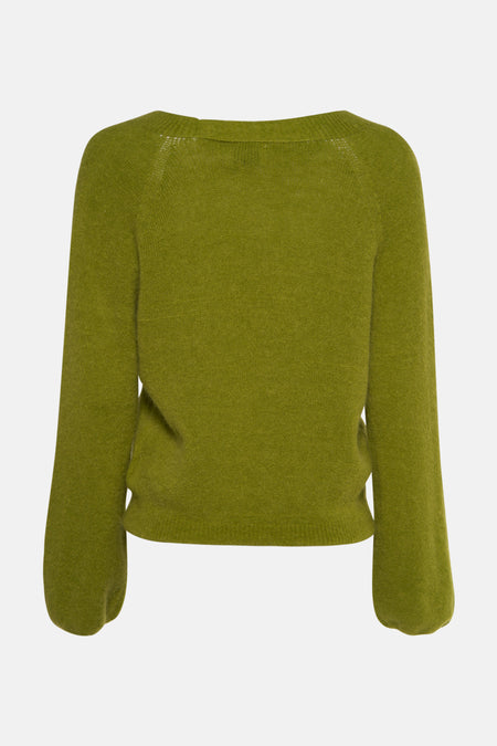 Pull col V Vert - Clouds of Fashion