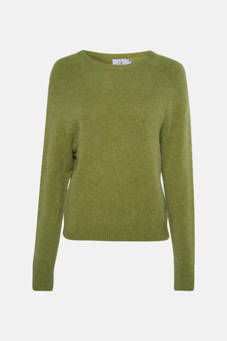 Pull met ronde hals - groen