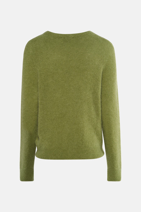 Pull met ronde hals - groen