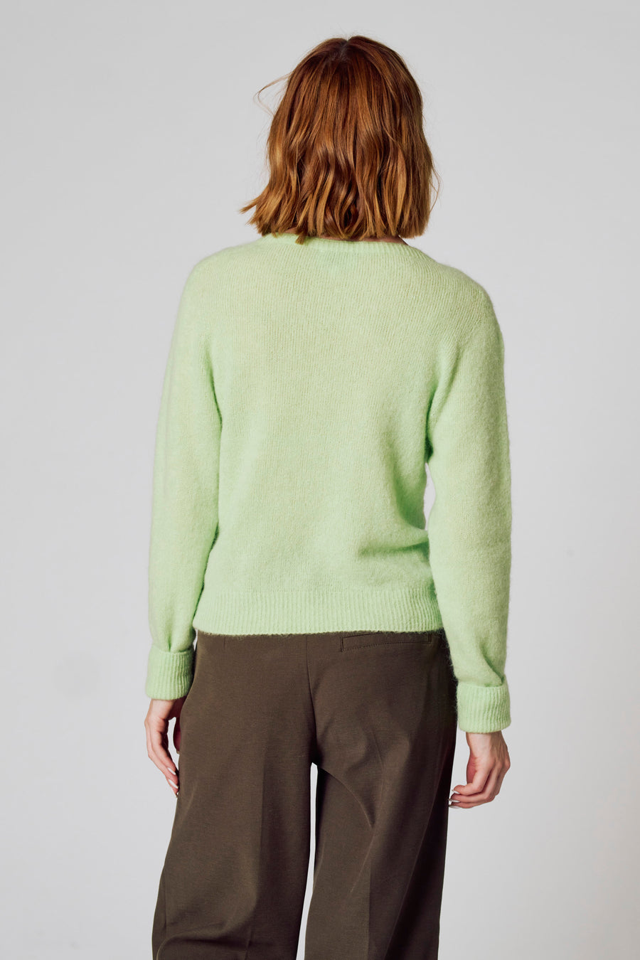 Pull met ronde hals - groen - Clouds of Fashion