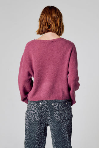 Pull à col rond - Rose - Clouds of Fashion - 7