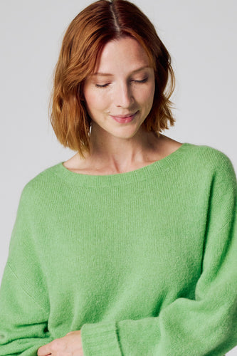 Pull à col rond - vert - Clouds of Fashion
