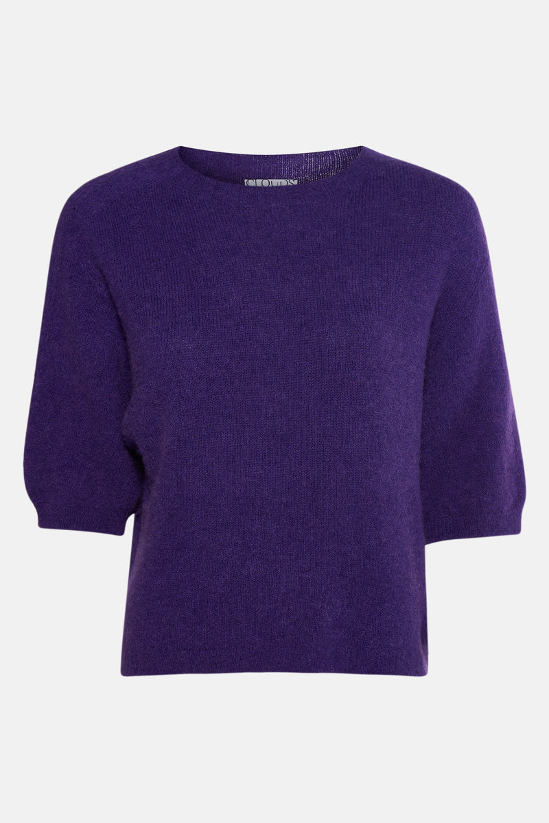 Pull met ronde hals - paars