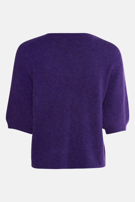 Pull met ronde hals - paars