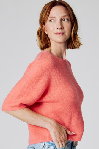 Pull met ronde hals - roze - Clouds of Fashion