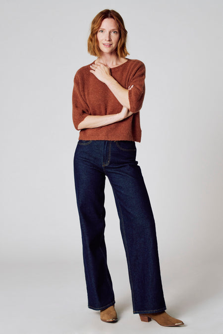 Pull col O Brun - Clouds of Fashion