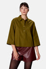 Blouse met 3/4 mouw - groen
