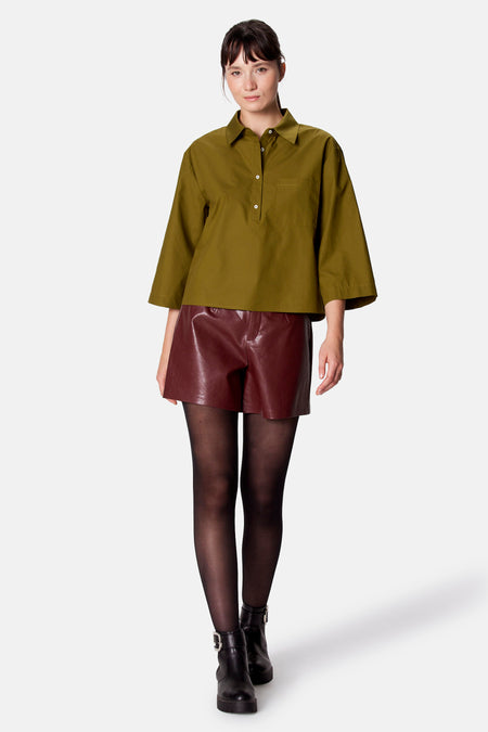 Blouse met 3/4 mouw - groen