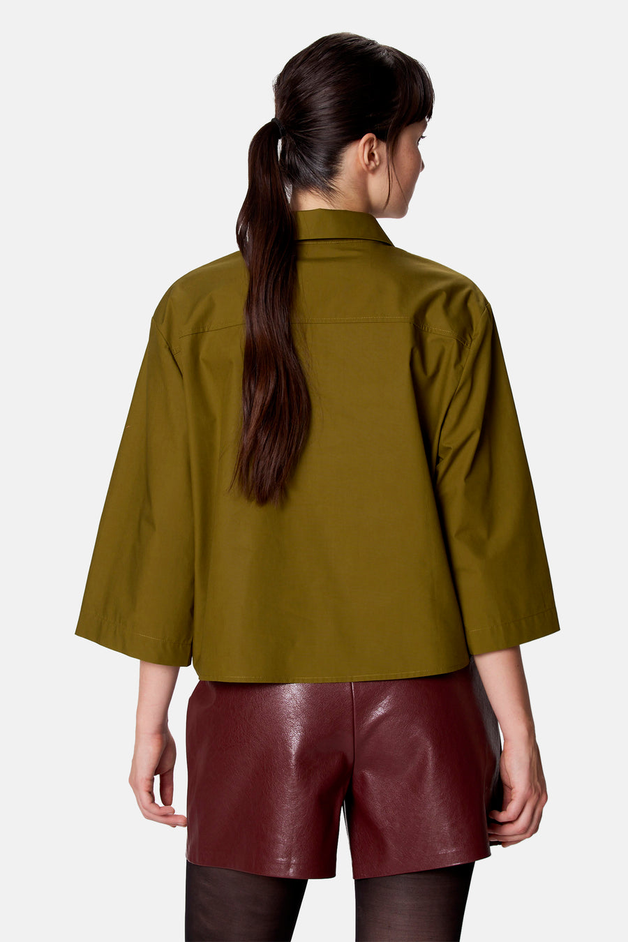 Blouse met 3/4 mouw - groen
