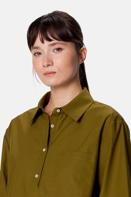 Blouse met 3/4 mouw - groen