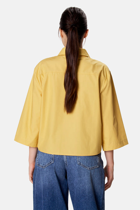 Blouse met 3/4 mouw - geel