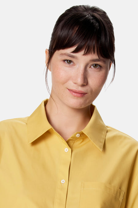 Blouse met 3/4 mouw - geel