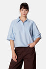 Blouse met 3/4 mouw - blauw