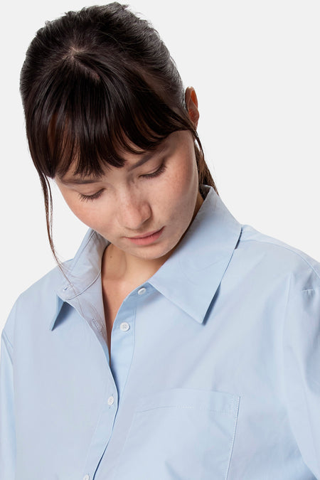 Blouse à manches 3/4 - bleu