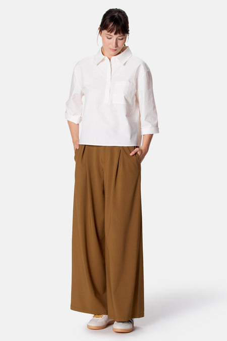 Blouse met 3/4 mouw - wit