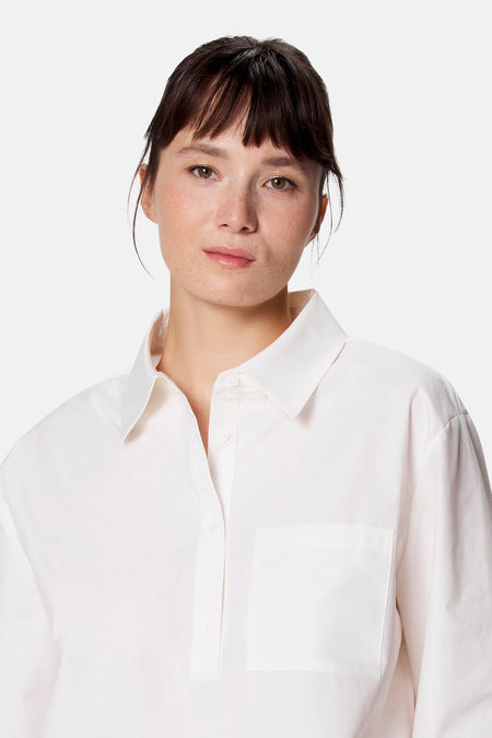 Blouse met 3/4 mouw - wit