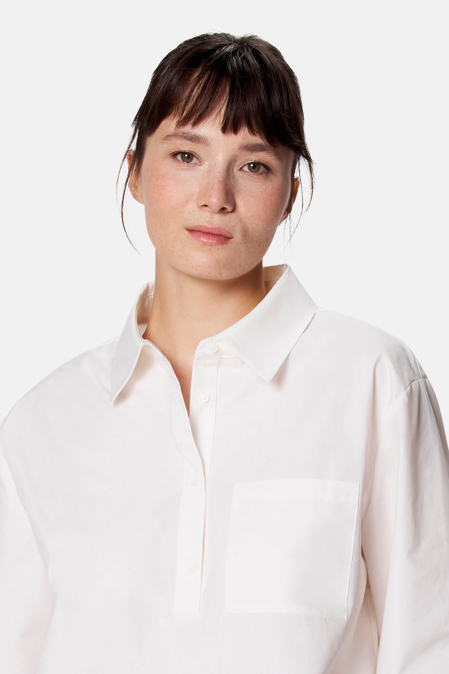 Blouse met 3/4 mouw - wit