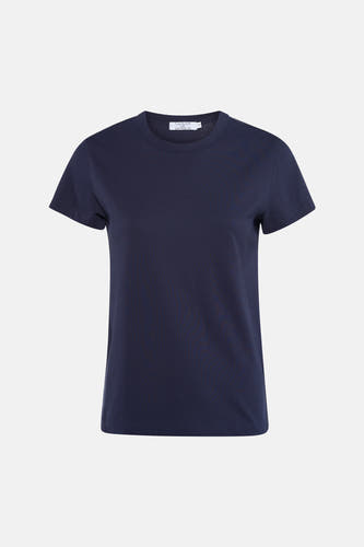 T-shirt bleu à manches courtes de Clouds of Fashion, uni et à col rond.