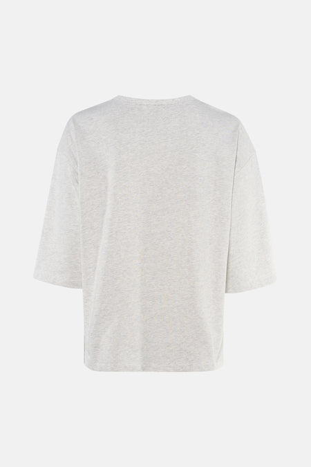 Top uni manche courte gris - Clouds of Fashion