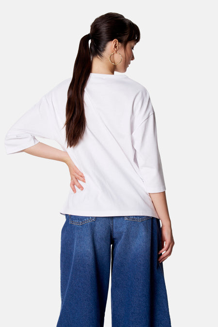 T-shirt met korte mouwen - wit