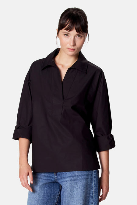 Blouse à manches longues - noir
