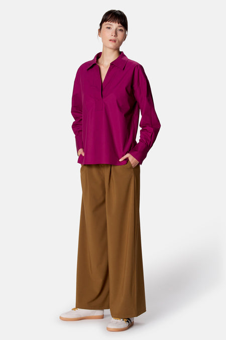 Blouse à manches longues - Mauve