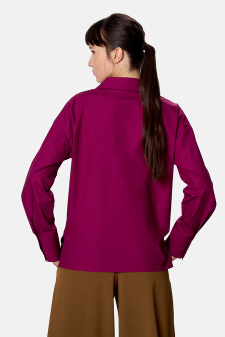 Blouse met lange mouwen - Paars