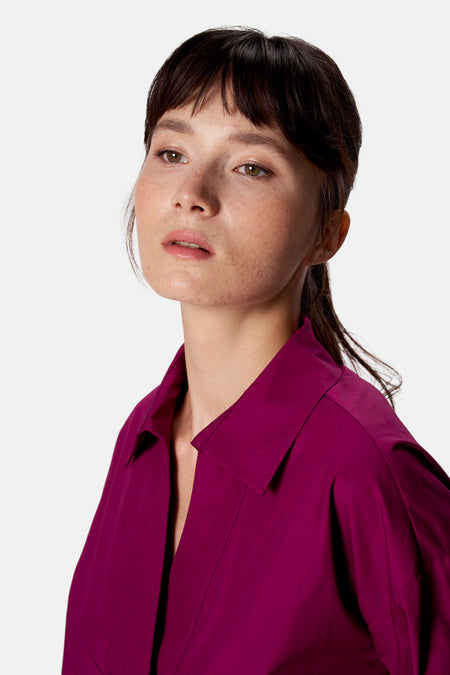 Blouse met lange mouwen - Paars