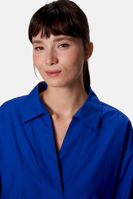 Blouse met lange mouwen - blauw