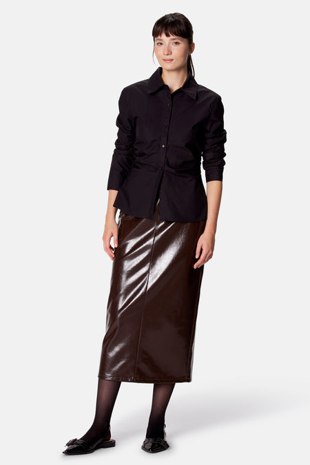 Blouse à manches longues - noir